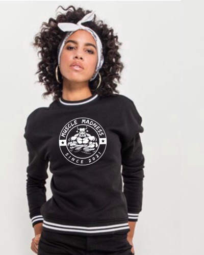 Women College Sweat - White Bull Collection