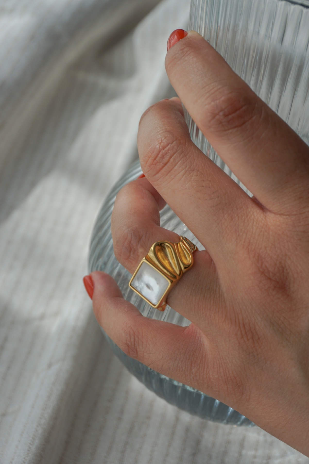 Goldener Ring Noelle 3