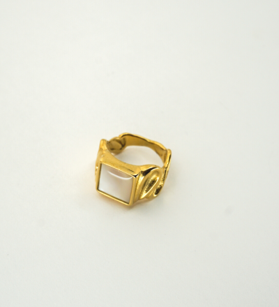 Ring Taro - Golden ring Taro stainless steel 18K gold plating