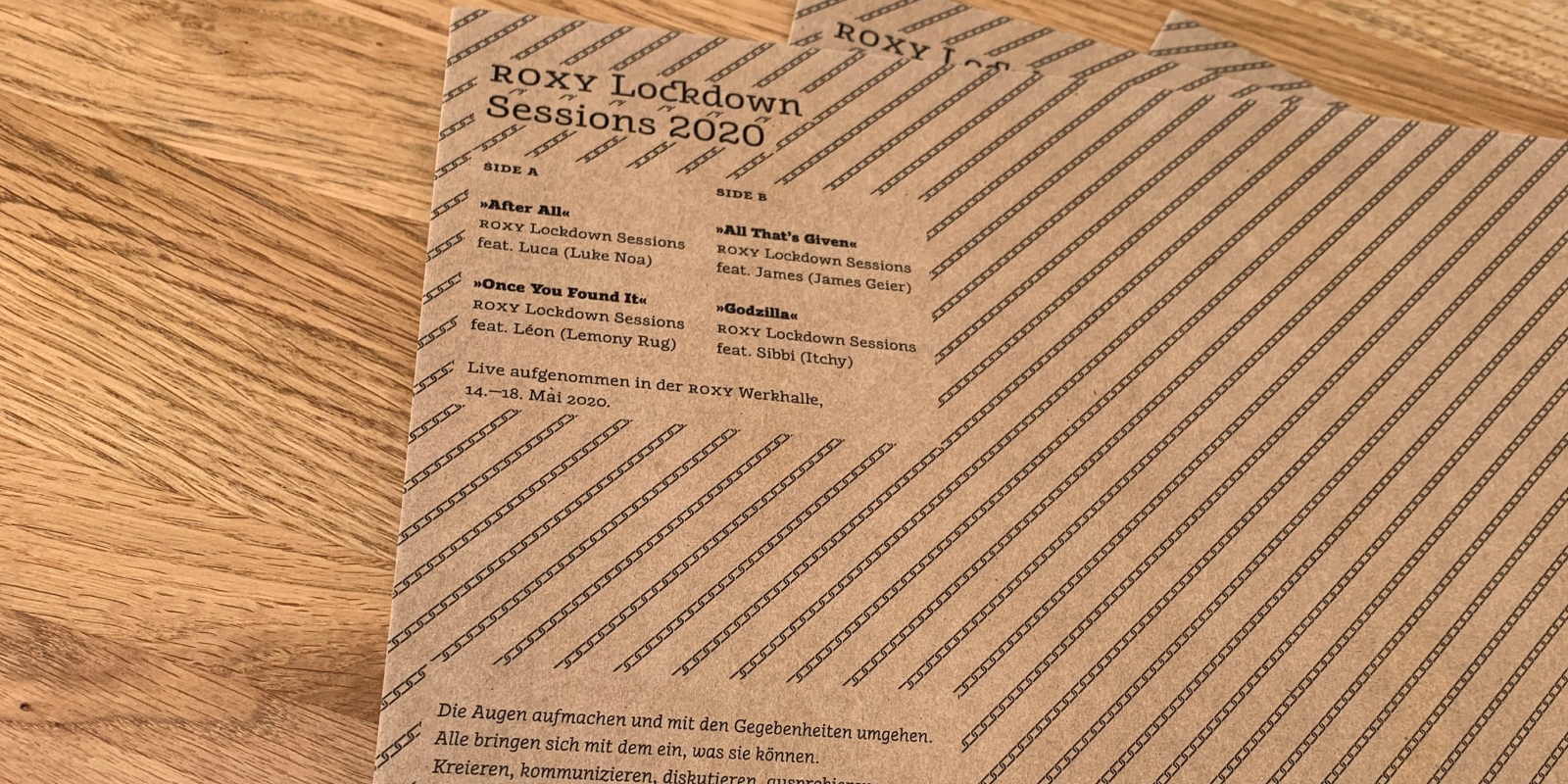 ROXY Lockdown Session 1 Vinyl - limitierte Edition 2