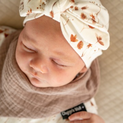 Turbanmütze für Baby &amp; Kinder - Turban/ Knotenmütze viele Farben