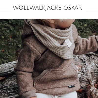 Wollwalkjacke Kinder Oskar Gr. 68-122 - Wollwalkjacke viele Farben