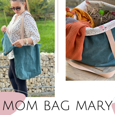 Mom Bag Mary in Petrol - Mama Shopper Mary