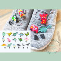 Figuren mit Klippadapter für Schuhe, Zopfgummis etc. Dinosaurier/glowing in the DARK 2