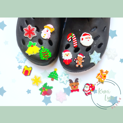 Schuh-Charms für Crocs Weihnachtsmotive