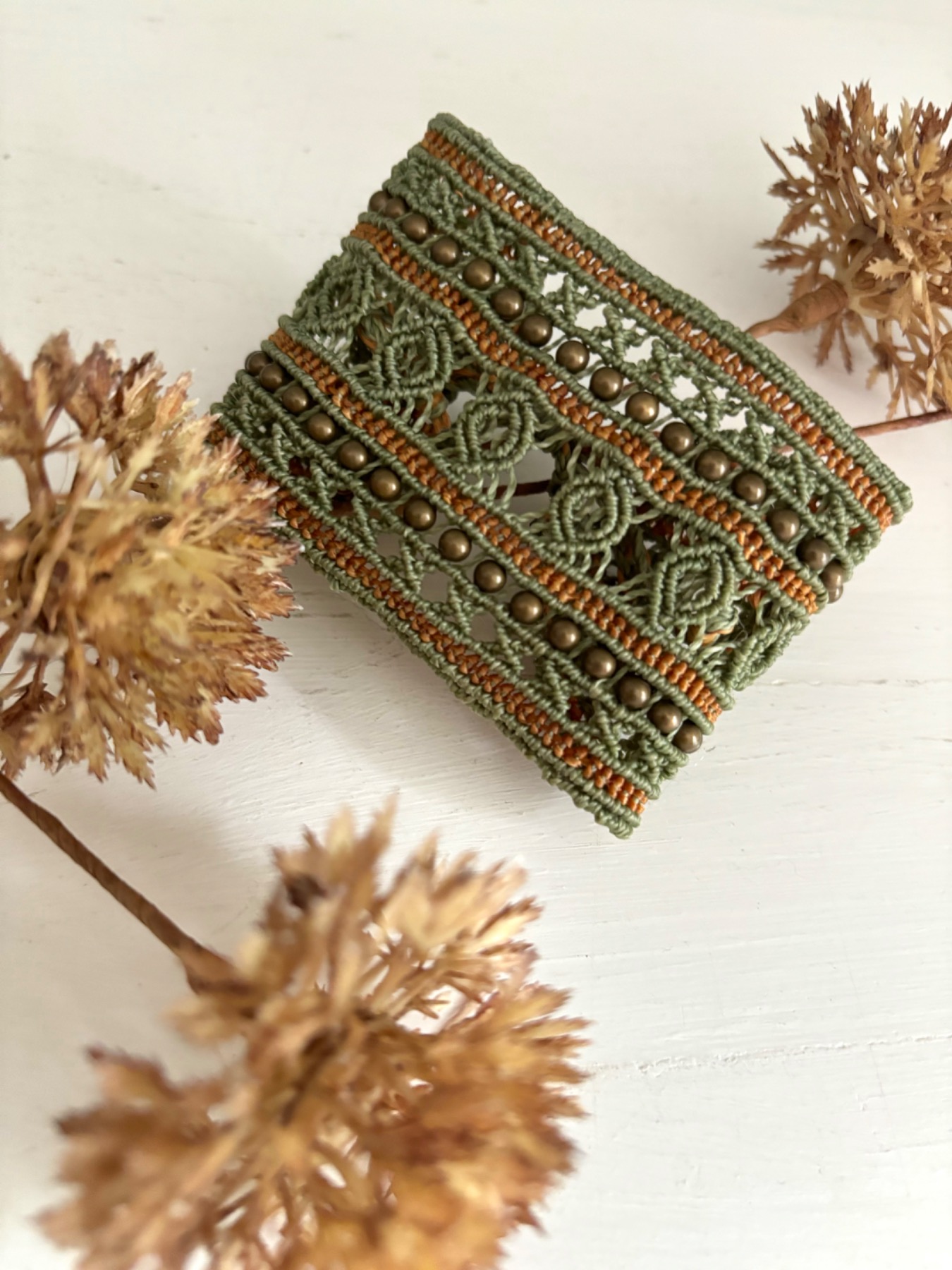 Breites Makramee Armband im Boho Gipsy Stil. 3