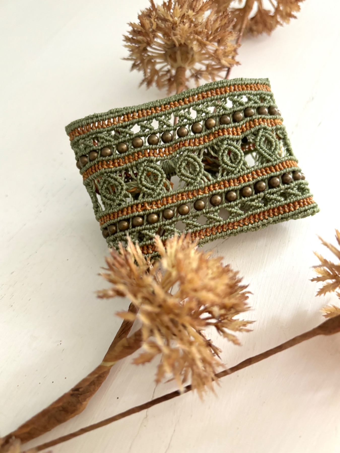 Breites Makramee Armband im Boho Gipsy Stil. 4