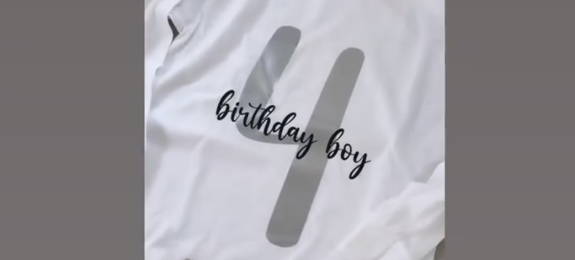 personalisiertes Geburtstagsshirt