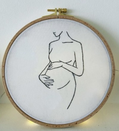 Stickbild Schwangerschaft