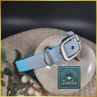 Sofortkauf BioThane-Halsband Two tone pastellblau/skyan