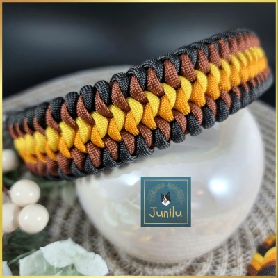 Paracordhalsband Mini-Milka - Handgefertigtes Hundehalsband
