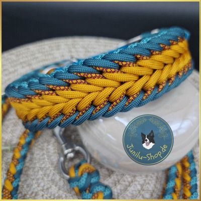 Paracordhalsband Bruno - Handgefertigtes Hundehalsband