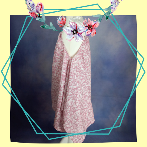Federsanft - knielanges Sommerkleid - Zipfelkleid - Hängerchen - mit Trägern zum Binden - Größe