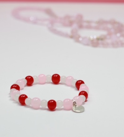 Armband - Drops Red