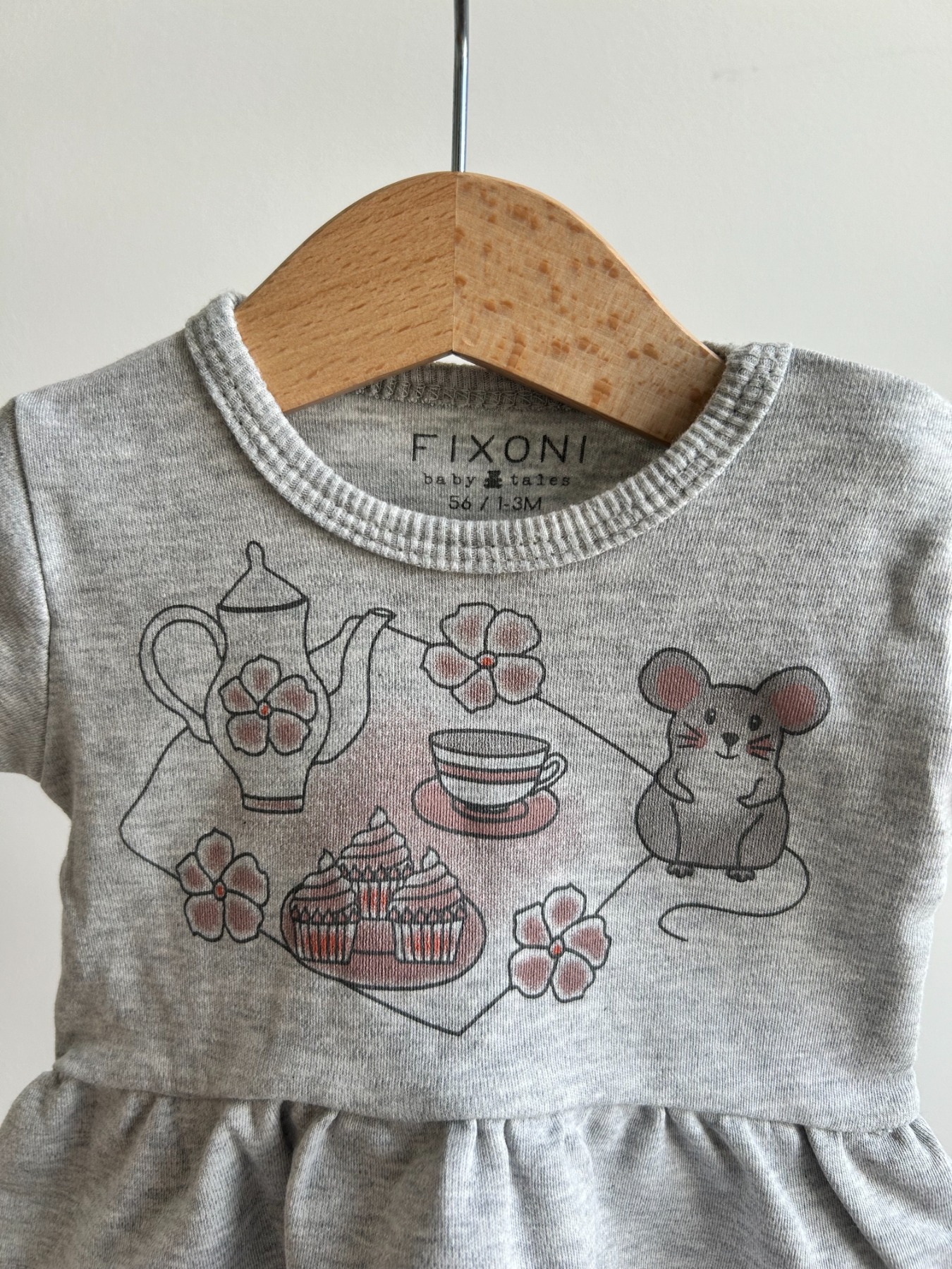 Langarmshirt mit Schößchen - Größe 56 2