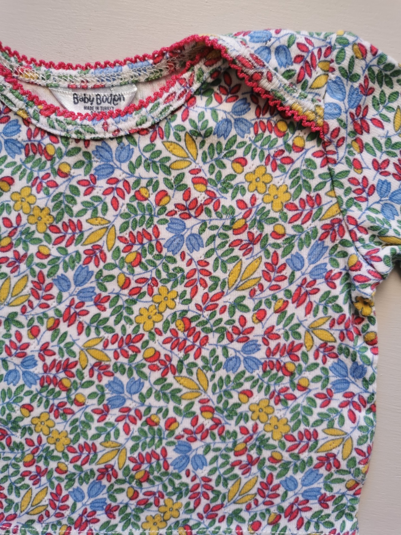 Langarmshirt mit Blumen-Print - Größe 0-3 M 2