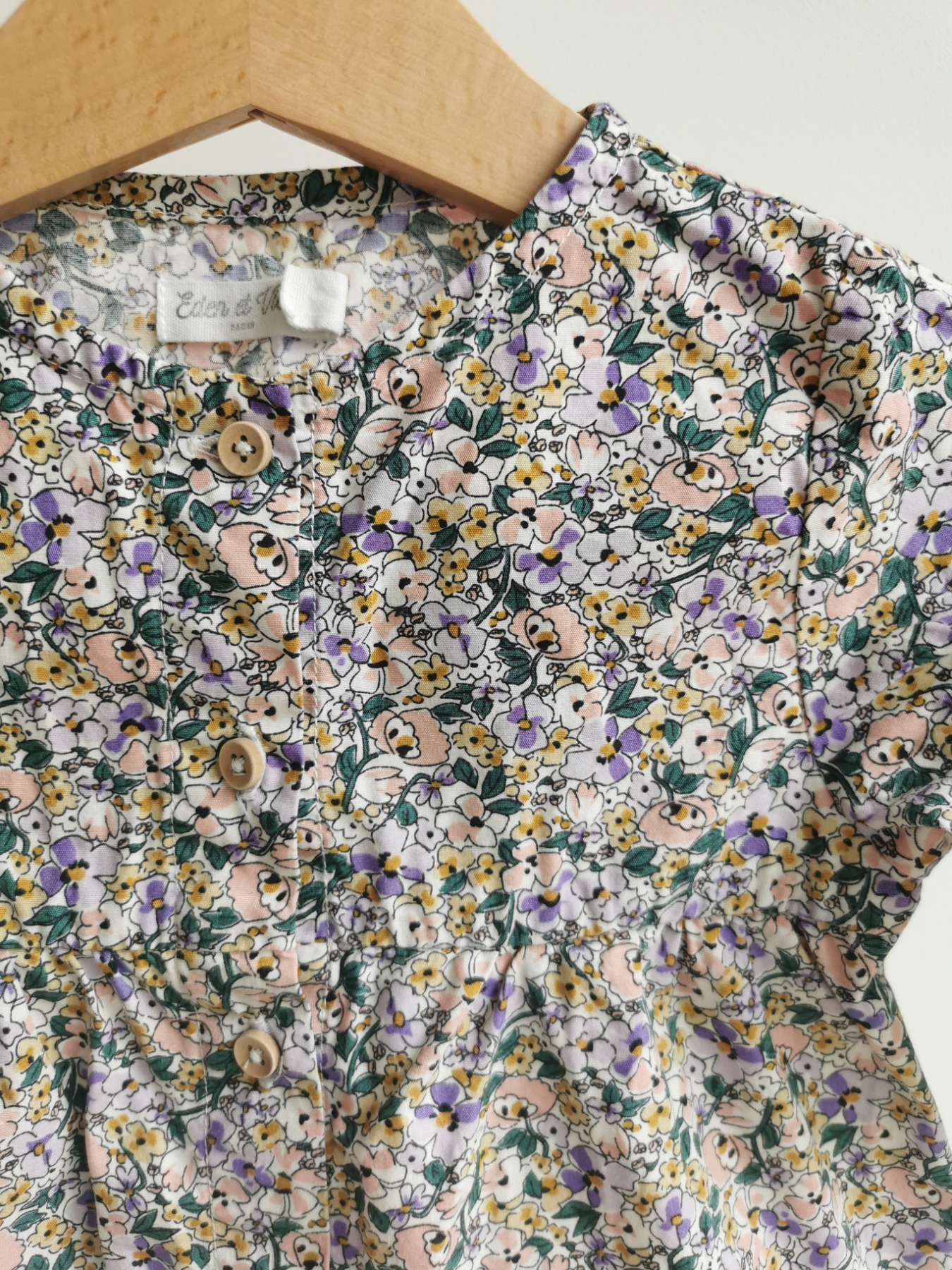 Bluse mit Blumenmuster - Größe 80