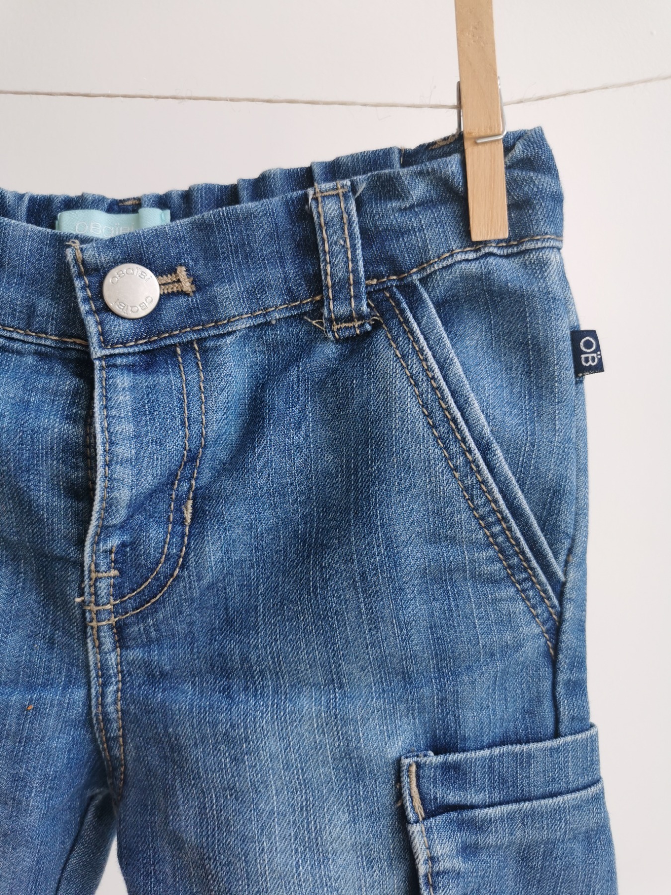 Jeans mit Taschen - Größe 80 2