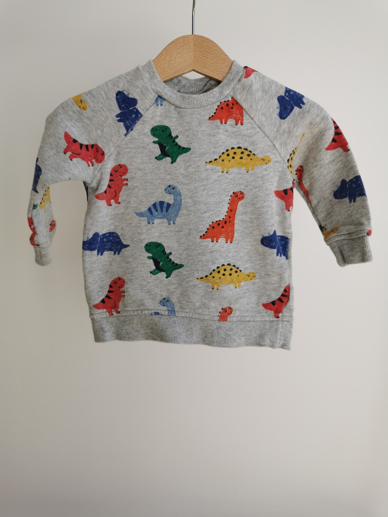 Sweatshirt Dinosaurier - Größe 74