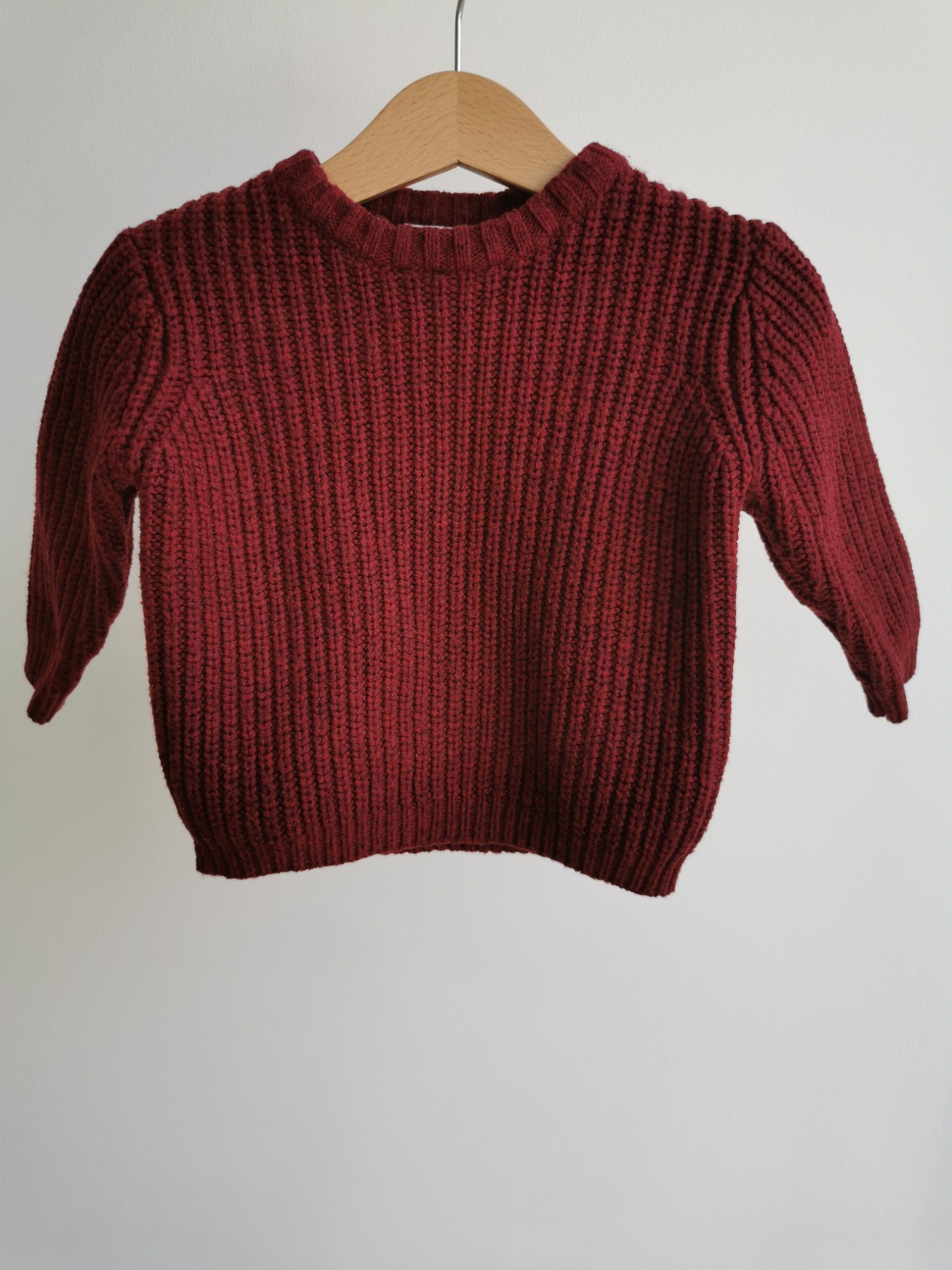 Grobstrick-Pullover - Größe 80
