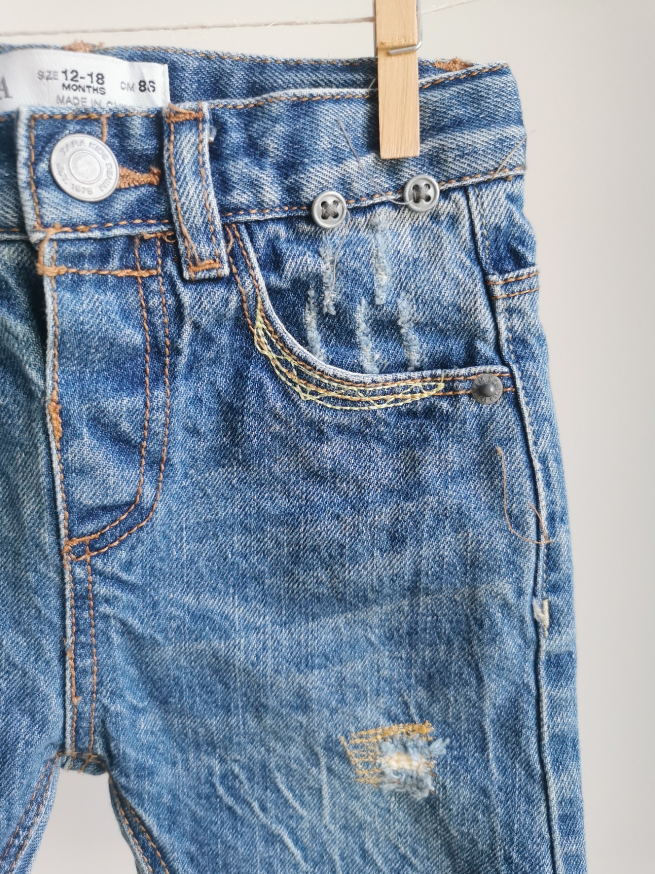 Jeans mit Nahtdetails - Größe 86 3