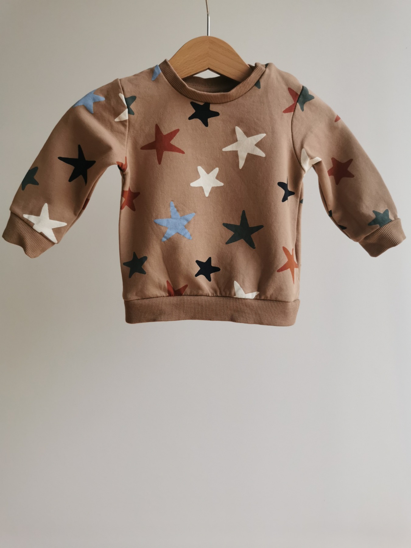 Sweatshirt Sterne mit weichem Innenfutter - 68