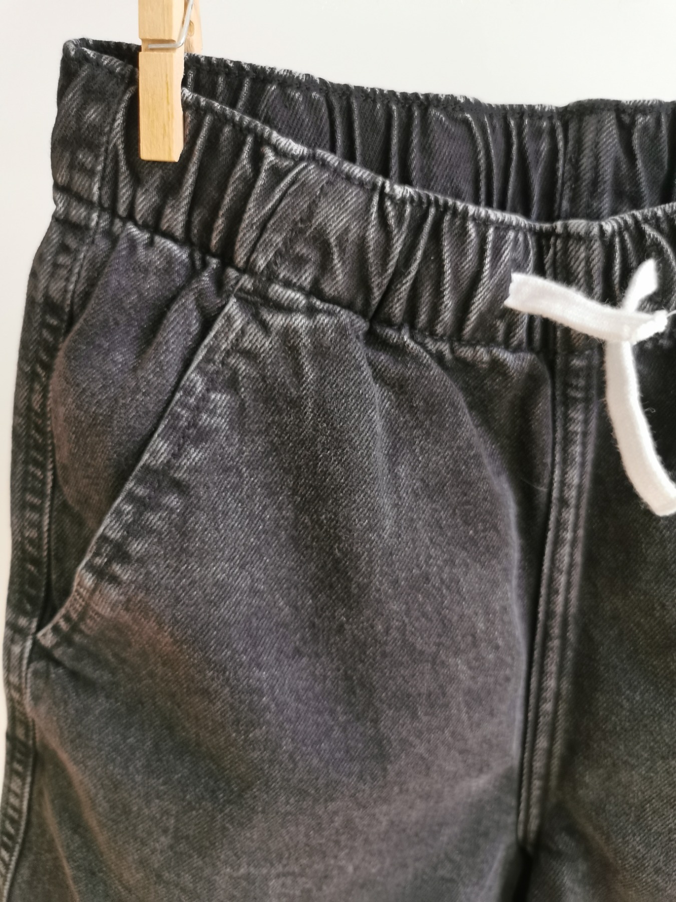 Jeans-Shorts mit weitem Bein - Größe 134 2