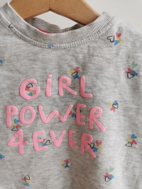 Sweatshirt Girl Power - Größe 74