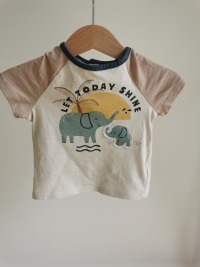 T-Shirt Elefanten - Größe 68