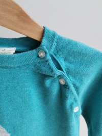 Pullover mit Knopfleiste - Größe 74 2