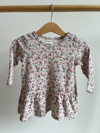 Jersey-Kleid mit Blumen - Größe 68 - H&amp;M