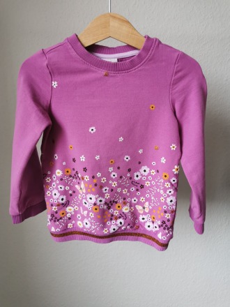 Long-Sweatshirt mit Blumenprint - Größe 92/98 - S. OLIVER