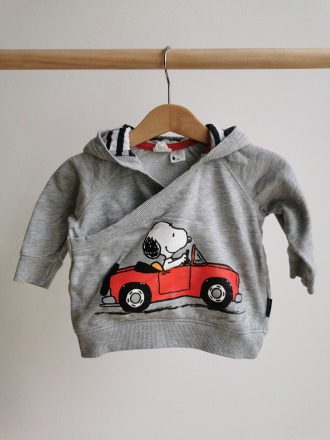 Kapuzen-Sweatshirt Snoopy- Größe 68 - H&amp;M