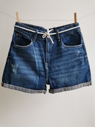 Jeans-Shorts - Größe 170 - C&amp;A