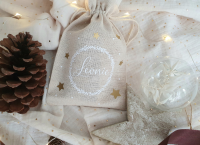 Personalisiertes Geschenksäckchen | weihnachtliche Verpackung mit Name 2