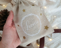 Personalisiertes Geschenksäckchen | weihnachtliche Verpackung mit Name 3