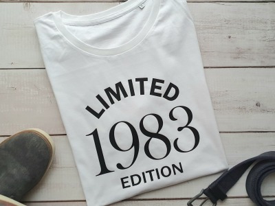 T-Shirt Herren Limited Edition - mit Geburtsjahr