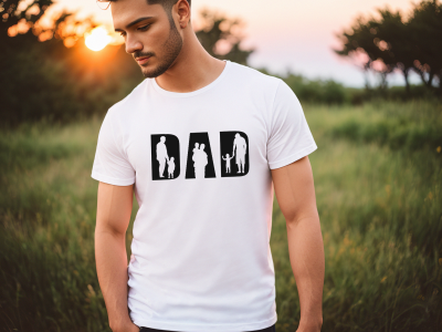 Herren T-Shirt DAD für alle Papas dieser Welt - Geschenk Geburtstag/Vatertag