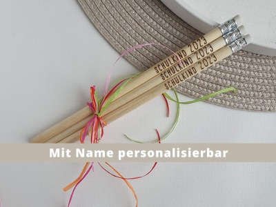 Personalisierter Bleistift für Schulkind - Einschulungsgeschenk/Schültüte
