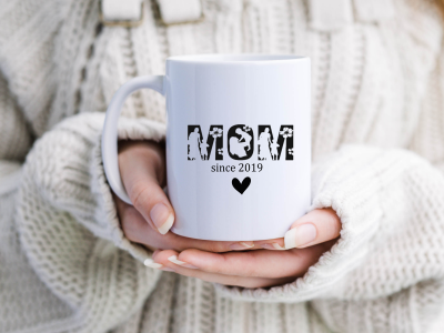 Personalisierte MOM Tasse| Tasse mit Geburtsjahr | Geschenk zum Muttertag - MOM since Jahr