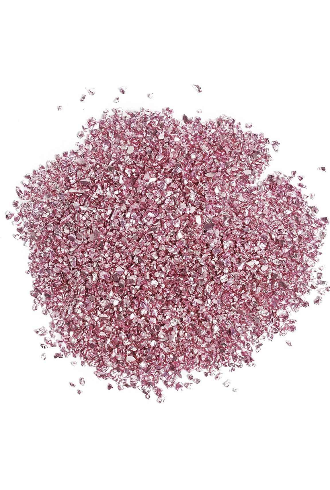 50g crushed Glas Rosenrot sparkle