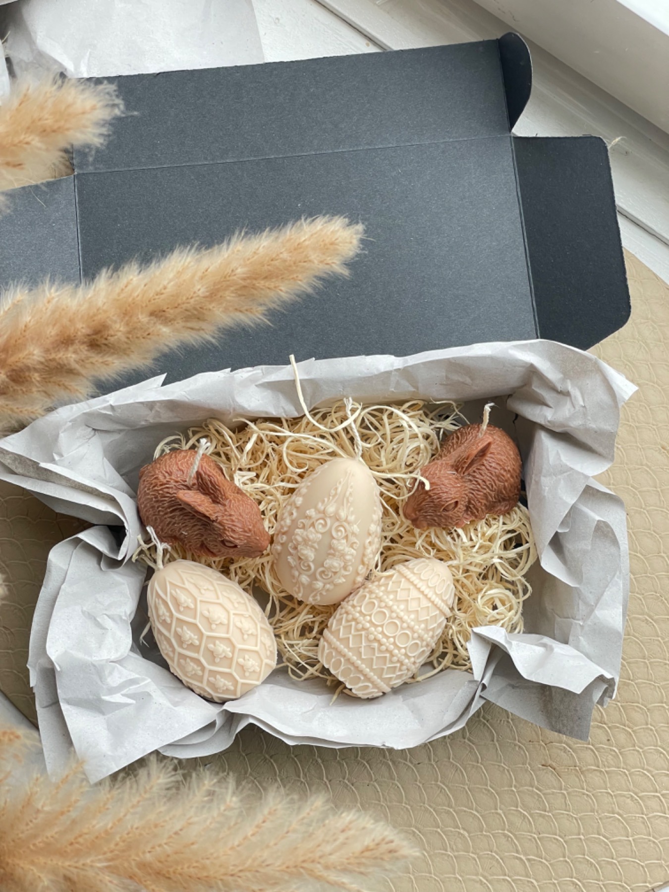 Kerzen Geschenkbox ostern hase Osterei 3