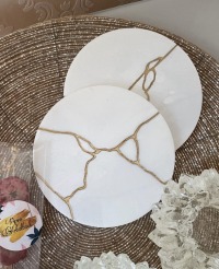 Kintsugi Untersetzer aus resin 3