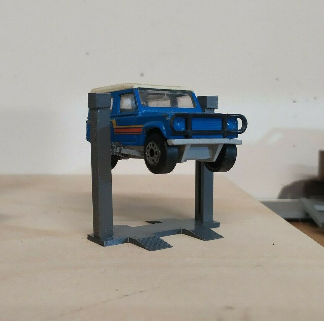 Hebebühne passend Für zB. Matchbox 1:64 1:62 Diorama Modellbau 7