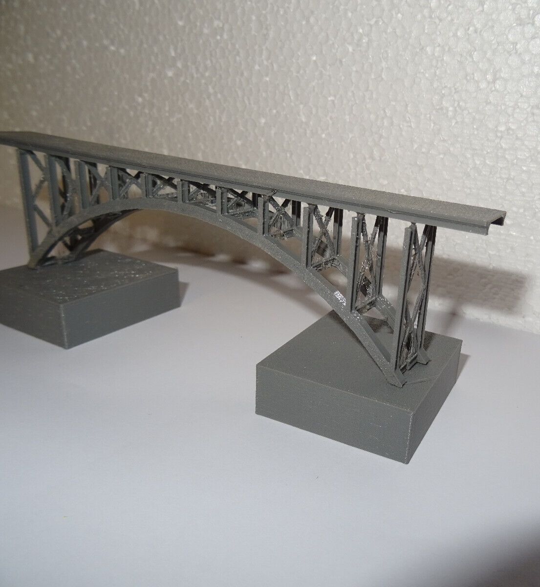 Brücke Talbrücke Bogenbrücke Spur Z 1:220 Bausatz Eingleisig Modelleisenbahn 5