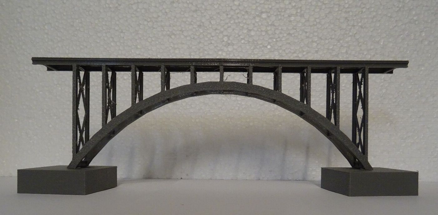 Brücke Talbrücke Bogenbrücke SpurN 1:160 Bausatz Eingleisig Modelleisenbahn 4