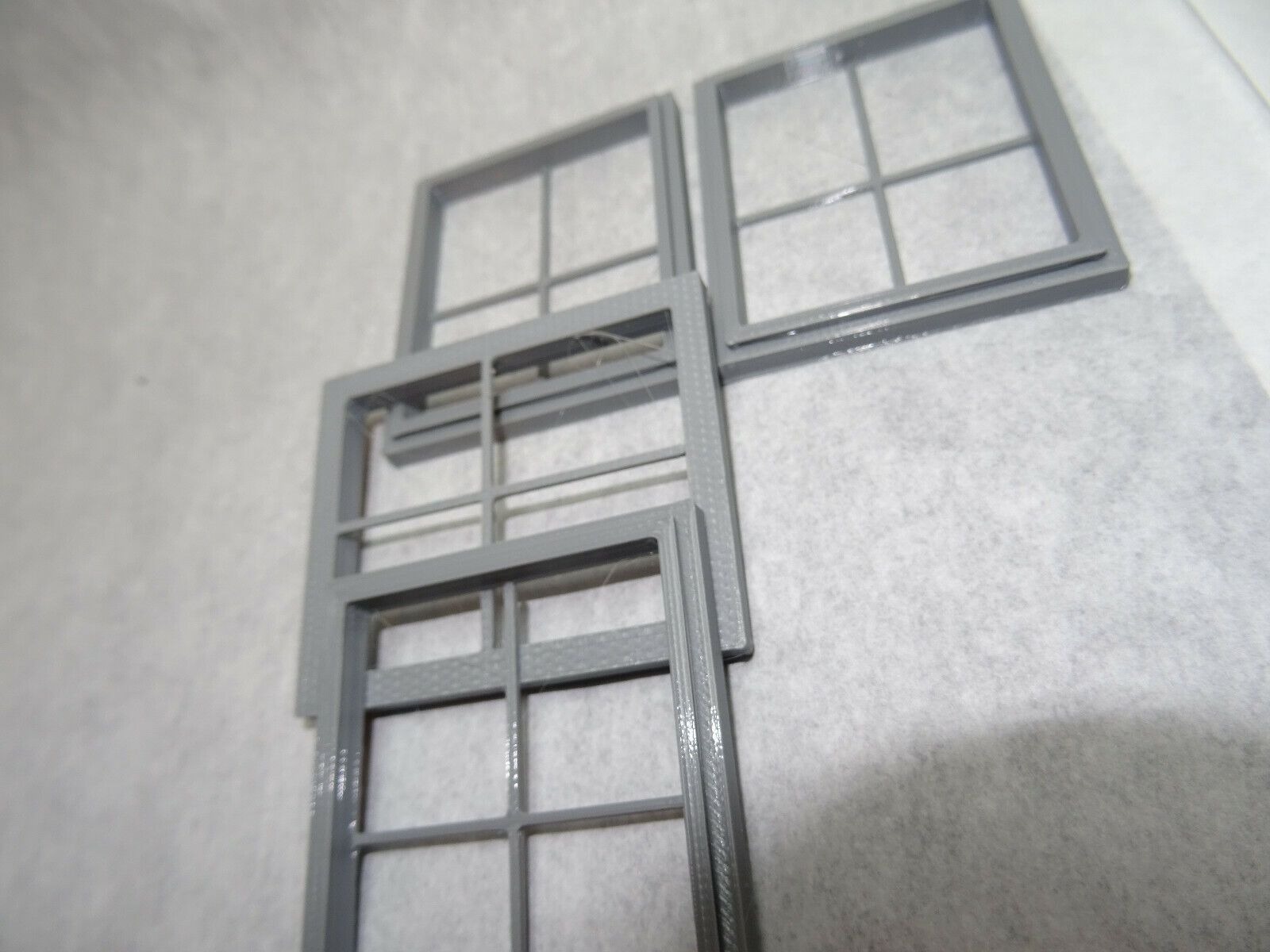 Fenster Set 4 Stück Diorama Spur-G Modellbau Gebäude Haus 1:22,5 Gartenbahn 6