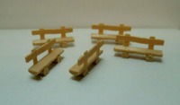 5er Set Parkbank Balkenbank Beige Modellbau H0 Sitzbank im Masstab 1:87 Diorama 5