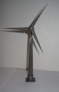 Windrad Windgenerator Diorama Modellbau Modelleisenbahn H0 Maßstab 1:87 Bausatz 4