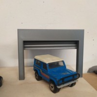 Garagentor Hallentor Modelbau 1:62 Werkstatt passend für Matchbox Hotwheels